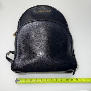 Michael Kors Black Leather Mini Backpack‎ | Pebbled Leather